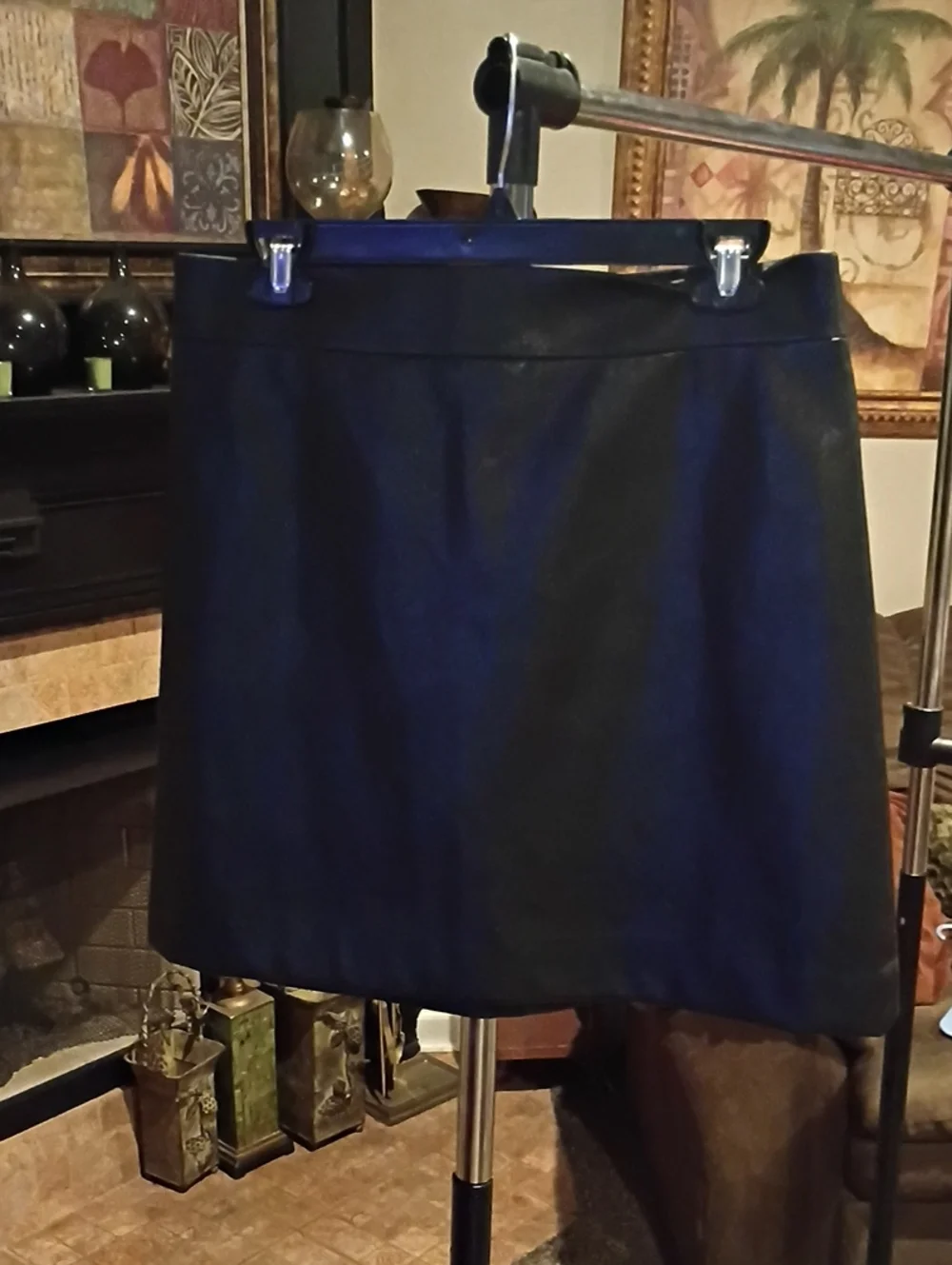 J. Crew Black Skirt with Banded Waist and Hem